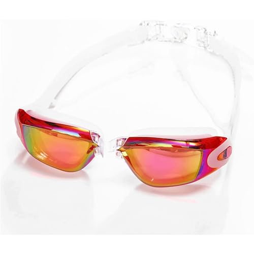 GUOQDAMI Taucherbrille Unisex-Schwimmbrille, Schwimmbrille, beschlagfrei, mit Ohrstöpseln, hochauflösende Sicht, verstellbare Schwimmausrüstung Unisex von GUOQDAMI