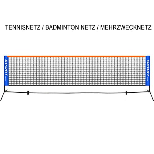 GYKLY 3-6m tragbares faltbares Tennisnetz Einfaches kurzes Tennisnetz für Kinder Mobiler Tennisblock Tennisnetz-4,1 m von GYKLY