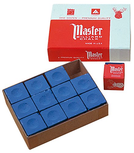 GamePoint Billardkreide Master, 12 Stück im Karton. Farbe blau. Zubehör_190001 von GamePoint
