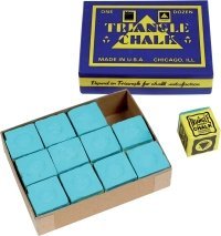 Original USA Triangel Snooker-Kreide, 12 Stück im Karton von GamePoint