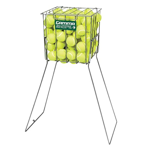 GAMMA Sport Tennis ballhoppers – langlebig, praktisch, robuste Konstruktion, für Tennis Ball Pickup, Transport und Aufbewahrung, (verschiedene Designs/Kapazitäten zu halten 50, 55, 75, 90, 110, 140 Bälle), unisex - erwachsene, Pro Plus 110 (Holds 110 Balls), Holds 110 von Gamma