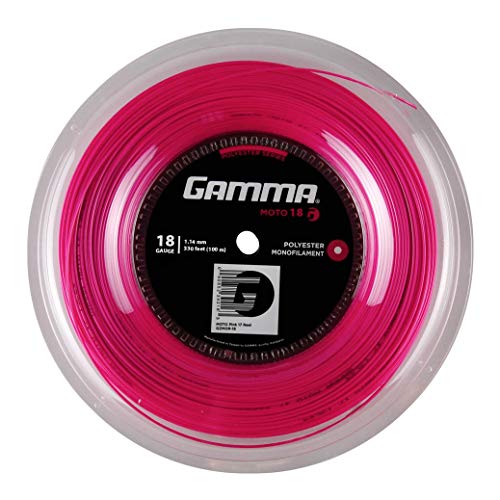 Gamma Tennissaite Moto 18 (1.14 mm) Pink100 m Rolle von Gamma
