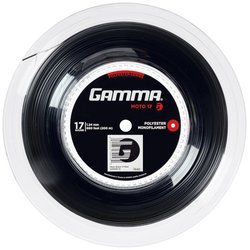 Gamma Tennissaite Moto Schwarz 17 (1.24 mm) 200 m Rolle, GZMOR von Gamma