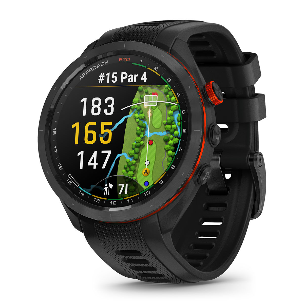Garmin Approach S70 47mm Golf GPS Watch, Black | American Golf von Garmin