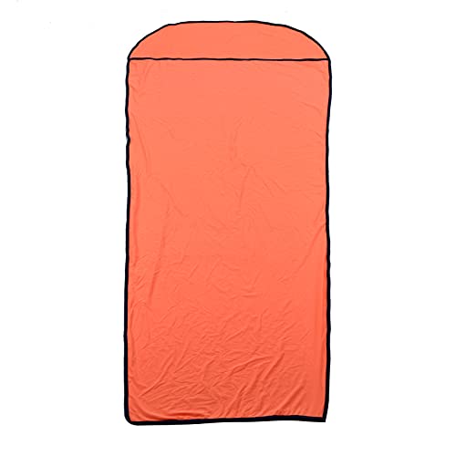 Schlafsack für Erwachsene, Reise-Camping-Schlafsack, Ultraleicht, elastisch, Hotellaken, kompakter Schlafsack, kompakter Bräunungsschlafsack für Outdoor-Camping, Jugendherbergen, P (Naranja) von Gavigain