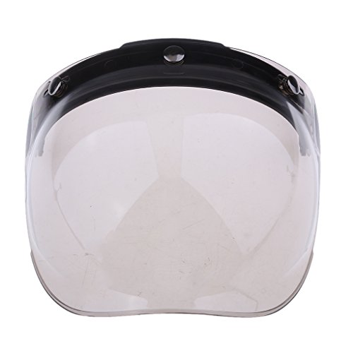 Gazechimp Universal 3 Druckknopf Bubble Helm Visier Motorrad Face Up Windschutzscheibe - Farbe # 2 von Gazechimp