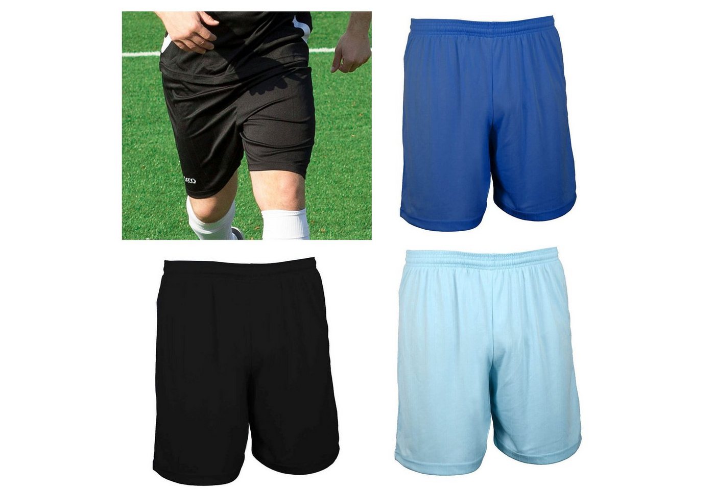 Fußballtrikot Geco kurze Fußball Hose Boreas Shorts Trikothose neutral ohne Logo von Geco Sportswear