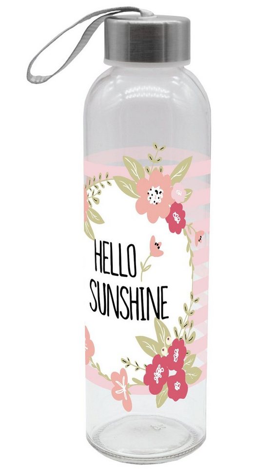 Geda Labels GmbH Trinkflasche Hello Sunshine, Rosa, 500 ml, spülmaschinengeeignet von Geda Labels GmbH