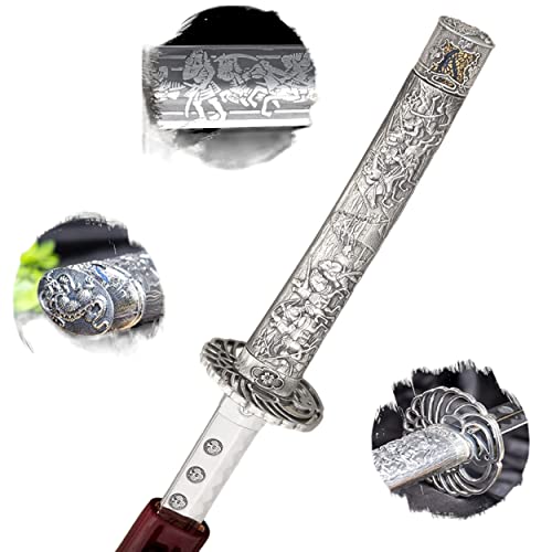 Das schönste reich gravierte Samuraischwert Katana Schwert echt aus Stahl der MASAMUNE Date-Familie zur Dekoration für einen Sammler oder als Geschenk 178 von 57 SPECIAL REPLICAS