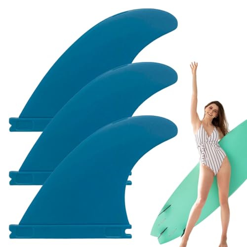 Flosse für Paddle Board,Paddle Board Finne, 3Ps Nylon-Fiberglas-Ersatzflossen für Surf, Multifunktionales, einfach zu installierendes dekoratives Paddleboard-Zubehör, Surfzubehör für von Generic
