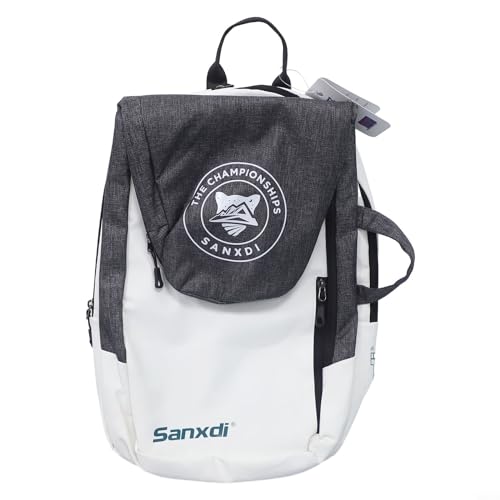 Getdoublerich 1 x Tennisschläger-Rucksack, tragbare Schlägertasche, Squash-Badmintonschläger-Tasche, Schläger-Tragetasche (grau) von Getdoublerich