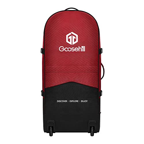 Goosehill Aufblasbare Paddleboard Rucksack mit Rädern, große Kapazität Tasche mit verstellbaren Riemen für SUP/Surfboard/Wassersport von Goosehill