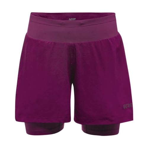 GORE WEAR Damen R5 Kurze 2in1 Shorts, Process Purple, 38 EU von GORE WEAR