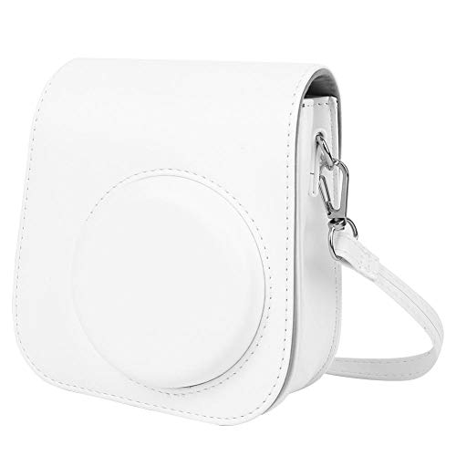 Goshyda Kamera-Umhängetasche mit Schultergurt, MI-Tasche aus PU-Leder für Fujifilm Instax 11(Weiß) von Goshyda