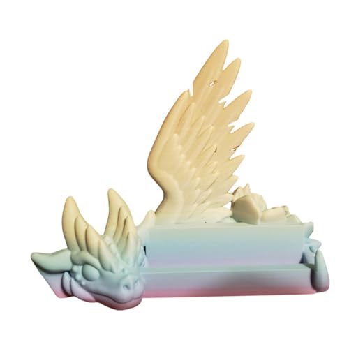 Gralara Drachenstatue Visitenkartenhalter Namenskartenständer Drachenfigur von Gralara