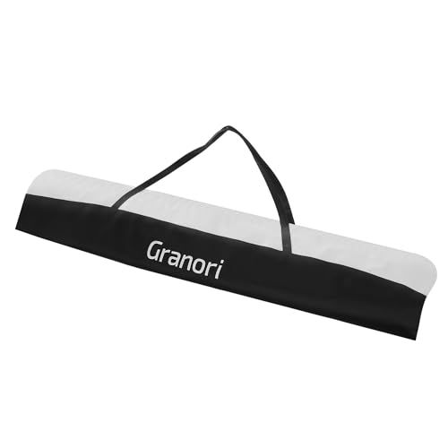 Granori Skitasche | Skisack 170 cm / 180 cm – leichte Tasche zur Aufbewahrung und Transport von Skier und Stöcke (Grau-Schwarz, 170 cm) von Granori