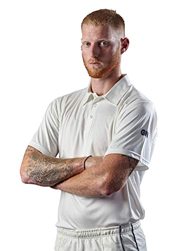 Gunn & Moore Herren Maestro Cricket-Shirt, weiß, Small Adult-Chest 34-36 ins von GM