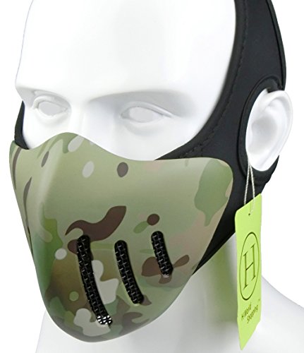 HANSTRONG GEAR Airsoft Taktische Metall Mesh Atmungs Schutz Halbe Gesichtsmaske Multicam von HANSTRONG GEAR