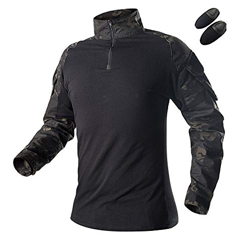 HANSTRONG GEAR Tactical Hunting Military Long Sleeve Shirt with Elbow Pads MCBK(M) von HANSTRONG GEAR