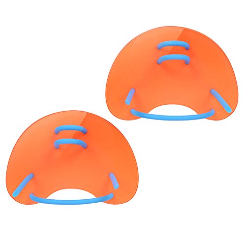 SH Handpaddel für Schwimmtraining, Schwimmtraining, Handpaddel für Kinder und Erwachsene M Orange von H&S
