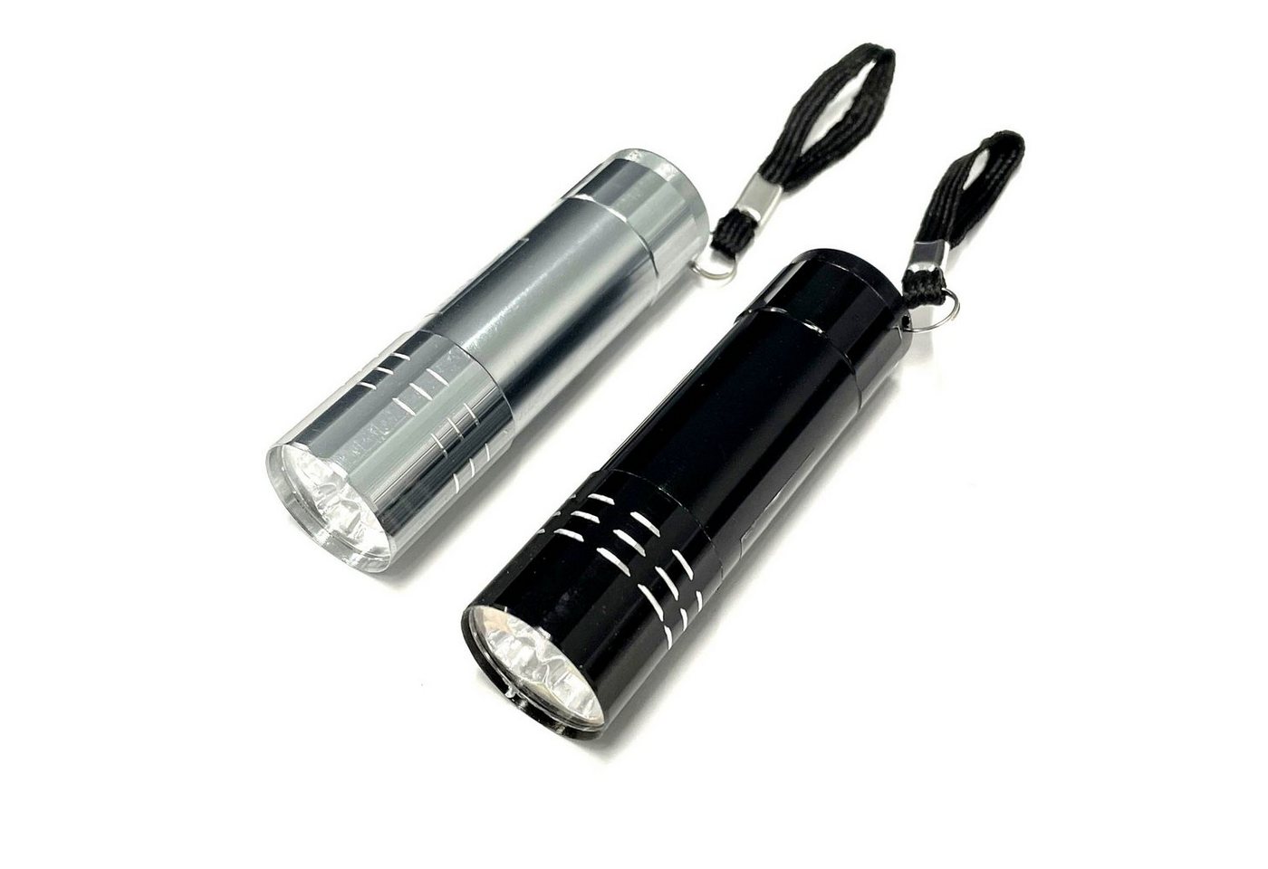 HAC24 LED Taschenlampe Taschenlampe Mit 3 Power Leds Extreme Helligkeit (2-St), inkl. Batterien von HAC24