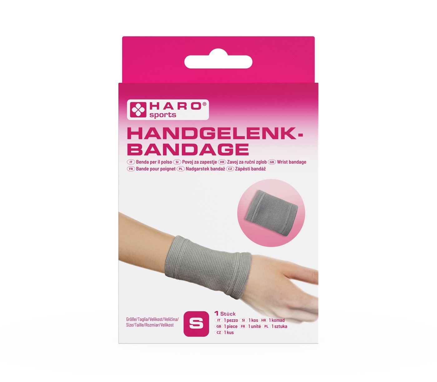 HARO-MC Handgelenkbandage Handgelenk-Bandage elastisch, für Damen Herren von HARO-MC