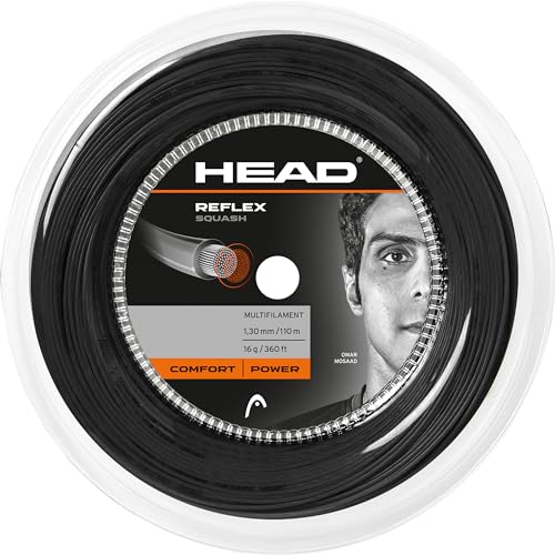 HEAD Reflex Squashsaite, Schwarz, 44 von HEAD