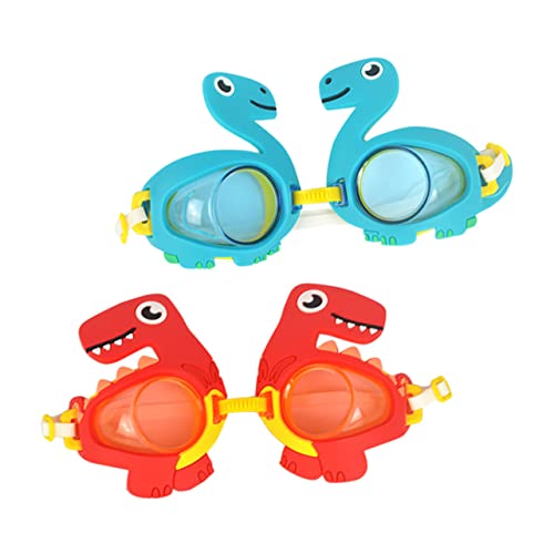 HEASOME 2St Schwimmbrillen für Kinder Outdoor-Spielzeug für Kinder Schwimmbrille für Kinder 6-14 Taucherbrille Spielzeuge Gläser Silikonbrille Kinderbrille Karikatur PVC von HEASOME
