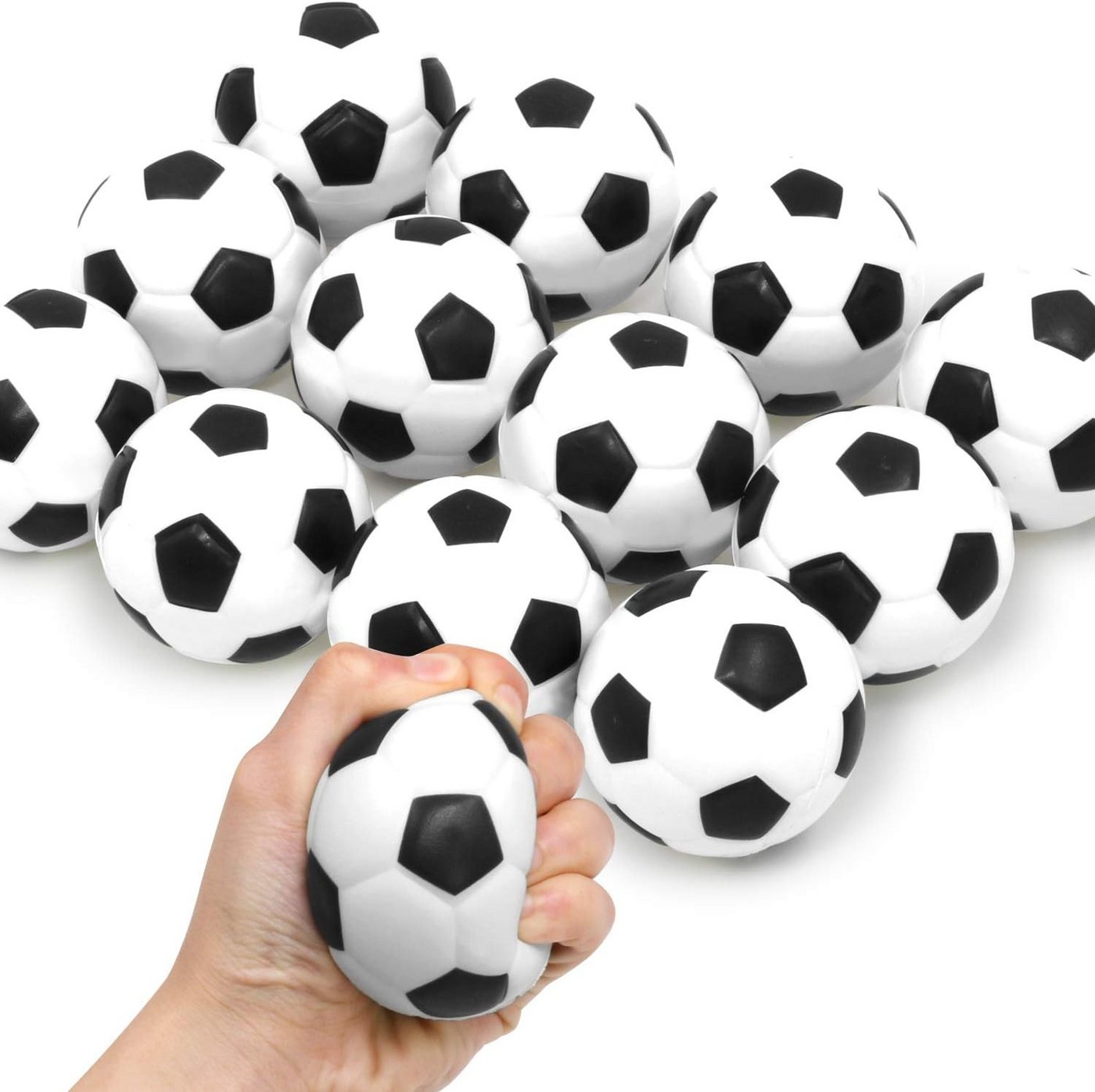 HIBNOPN Softball Antistressball Mini-Fußball 12 Stück für Kinder und Erwachsene von HIBNOPN
