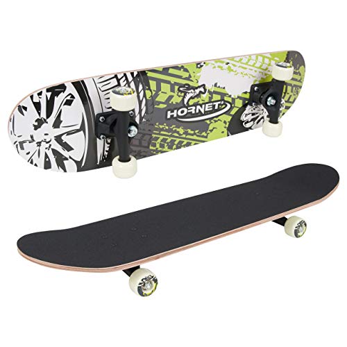 Hornet Skateboard | Hochwertiges Ahorn-Holz | ABEC 1 von HUDORA