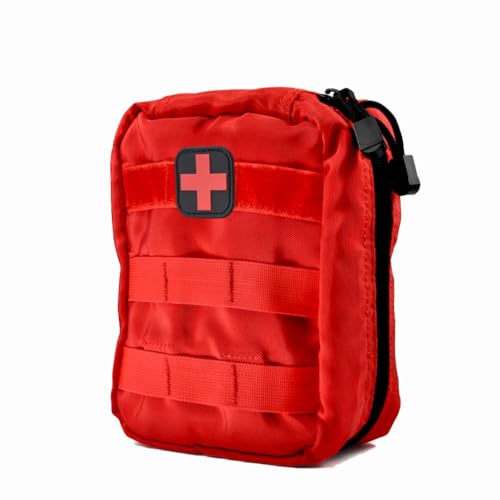 HYWHUYANG Erste-Hilfe-Notfalltasche Für Medizinische Traumata, Erste-Hilfe-Tasche Für Medizinische Zwecke, Rucksack Für Reisen, Camping, Radfahren(Rot) von HYWHUYANG