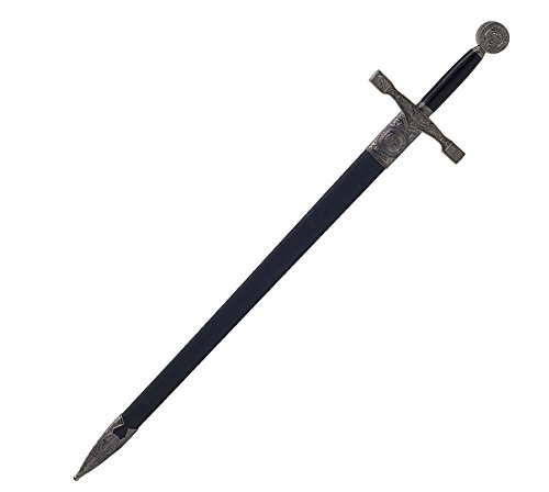 Excalibur Schwert mit Scheide Mittelalter Dekoschwert aus Stahl 75 cm von Budoten