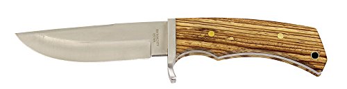 Haller Unisex – Erwachsene Jagdmesser Zebraholzgriff Messer, braun, one Size von Budoten