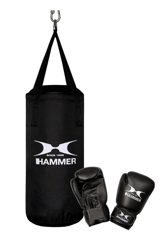 Hammer Boxsack Junior (Set, 2-tlg., mit Boxhandschuhen) von Hammer