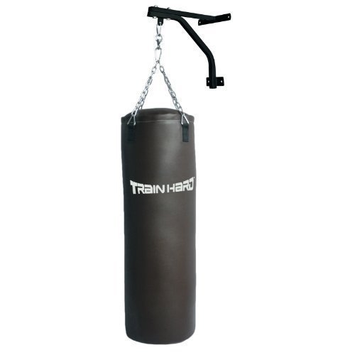 Hansson.Sports Boxsack gefüllt 30kg 100x33cm mit Wandhalter, Stahlkette & Drehwirbel von Hansson.Sports