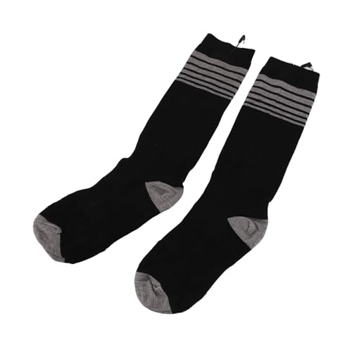 Elektrisch Beheizte Socken für Herren und Damen, Batteriebeheizte Socken mit 3 Heizstufen für Jagd, Wandern, Camping, Schwarz, Vielseitig Einsetzbar von Haofy