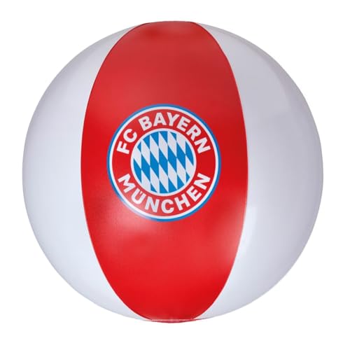 Happy People FC Bayern Munich Beach Ball (Wasserball, Strandball, Water Ball) Diameter 29 cm, Official Club Design, Mia San Mia von Happy People