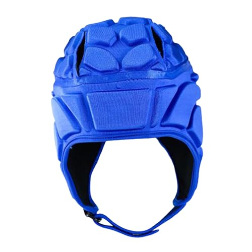 Harilla Rugby-Helm, Football-Helm-Schutz, ultraleichte Fußball-Kopfbedeckung, Rugby-Schutzkappe für Torwarthelm, Fußballspielen, Blau von Harilla