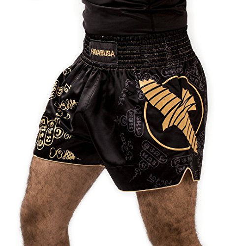Hayabusa Muay Thai Shorts, Falcon, schwarz Größe L von Hayabusa