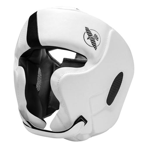 Hayabusa T3 Box-Kopfbedeckung, verstellbar - Weiß, Größe L von Hayabusa