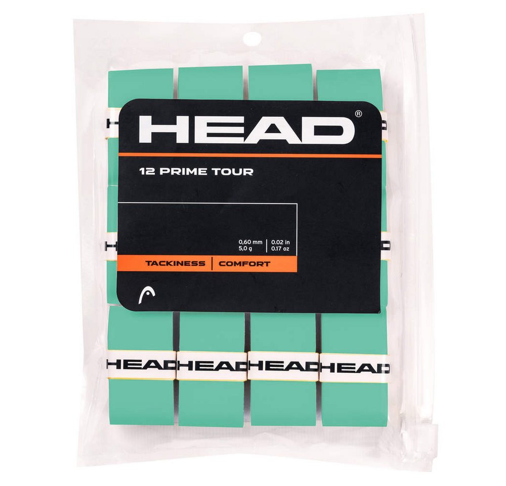 Head Tennisschläger Tennisgriffband HEAD Prime Tour BOOM Farbe Mint 12 pcs Pack (Overgrip) von Head
