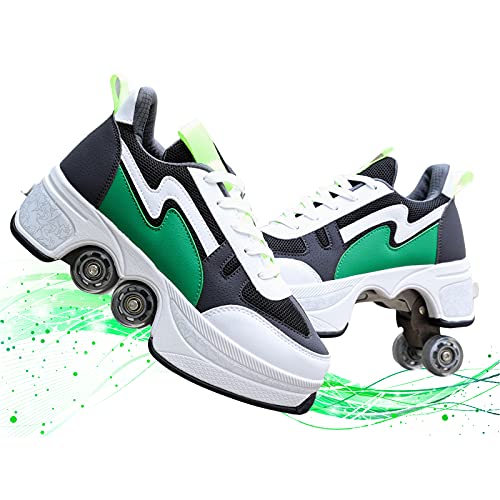 Multifunktionale Verstellbare Rollschuhe Skateboard Schuhe Kinderschuhe Mit Rollen, Sneaker Style, Bequem, Stilvoll von HealHeatersⓇ
