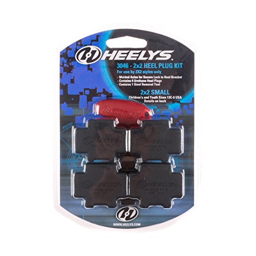 Heelys Unisex – Kinder HX2 Sole Saver Rad Kit Schwarz Schwarz Small - Medium von Heelys
