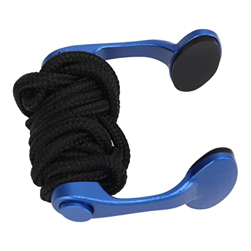 Hiraith Tauch-Nasenclip, Verstellbar, Professioneller Schwimm-Nasenstecker aus Aluminiumlegierung mit Umhängeband (Blau) von Hiraith