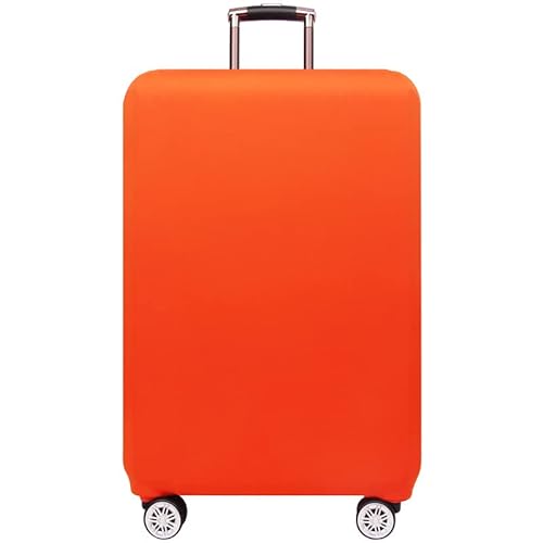 Hixingo Einfarbig Elastisch Reise Kofferhülle Kofferschutzhülle, Schutzhülle Staubdichte Reisekoffer Hülle Trolley Case Schutzhülle Reisegepäckabdeckung (Orange,XL (30-32 Zoll)) von Hixingo