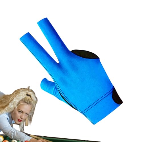 Hobngmuc Atmungsaktive Billard-Pool-Handschuhe,Billard-Pool-Handschuhe,Billard-Sporthandschuhe für die Linke Hand - 3-Finger-Design, hochelastische, atmungsaktive, rutschfeste Billardhandschuhe für - von Hobngmuc