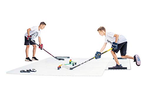 Hockey Revolution Tiles 8 Dryland Bodenfliesen (0,9 m2) – Glatte ineinandergreifende Trainingsfläche zum Aufkleben, Schießen, Vorbeigehen – geeignet für den Innen- und Außenbereich von Hockey Revolution