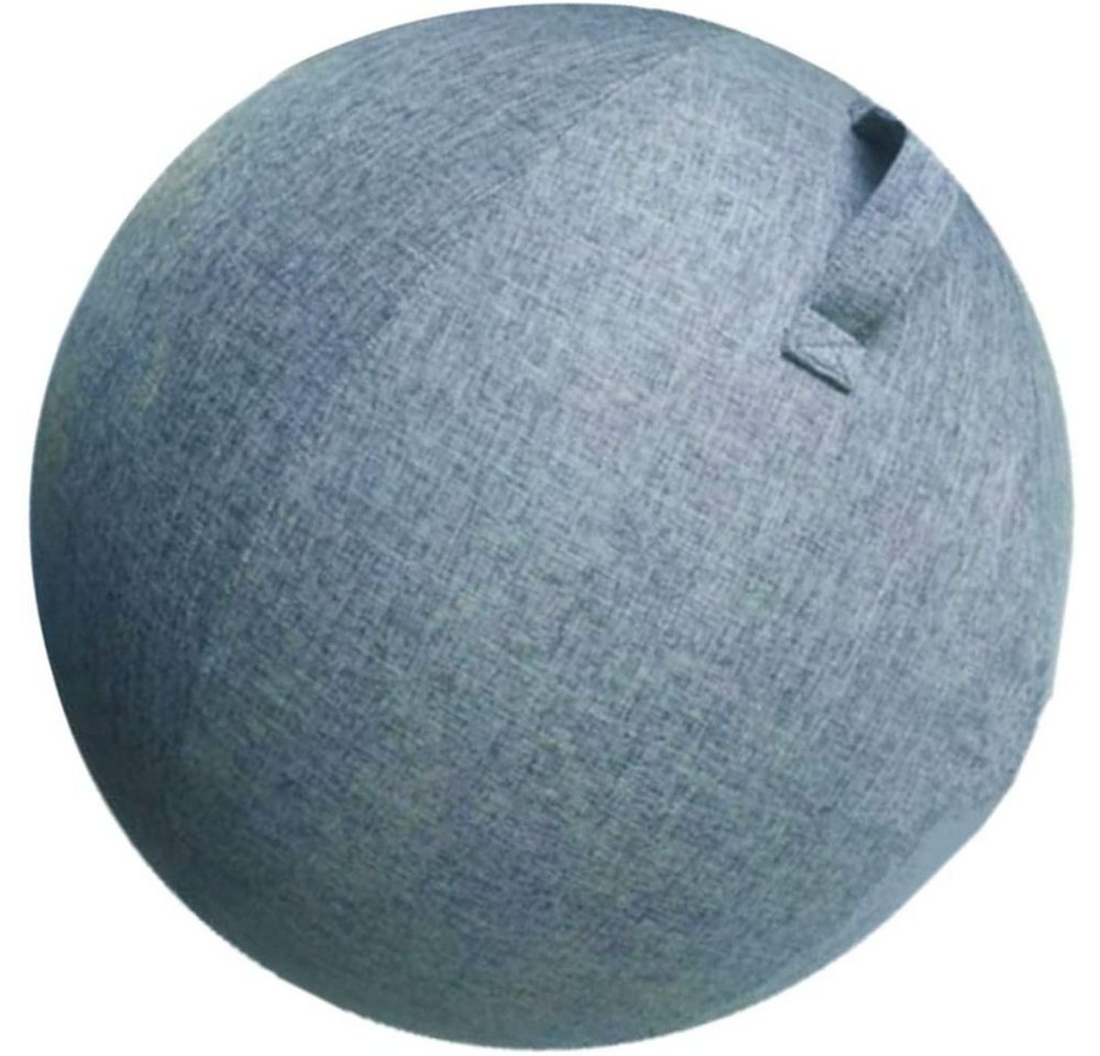 Houhence Gymnastikball 65 cm rutschfeste Sitzball Stoff Büro Yogaball-Bezug Stoffbezug blau von Houhence