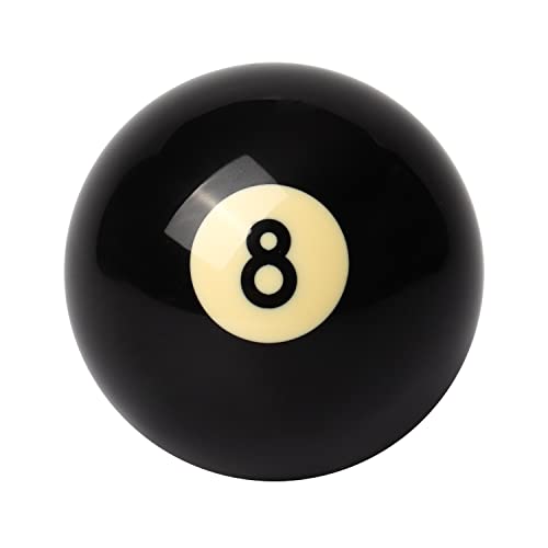 Howbush GSE Billard-Ersatzball Nr. 8, Standard-Billardball, Ersatzball für 8 oder Standard-Billard-Queue-Ball, Ersatzball, Billard-Pooltisch-Zubehör, 5,4 cm von Howbush