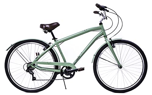 Huffy Herren Sienna Hybrid-Fahrrad, grün, M von Huffy